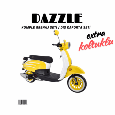 Arora Dazzle Sarı Beyaz Grenaj Seti 16 Parça + Koltuklu