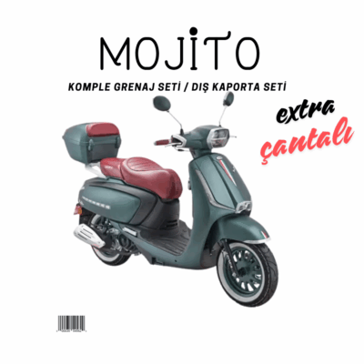 Arora Mojito Petrol Yeşili Grenaj Seti 22 Parça + Çantalı